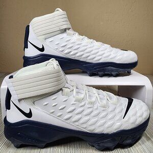 Nike Force Savage Pro 2 Shark White/Navy Blue Mens Size 16 New BV5448-102